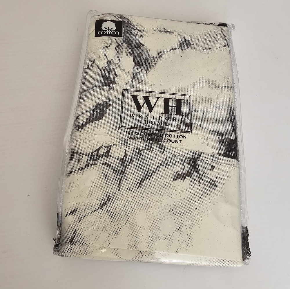 Westport Home 100% Combed Cotton Standard Pair of Pillowcases